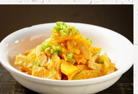 水煮板栗南瓜成菜图