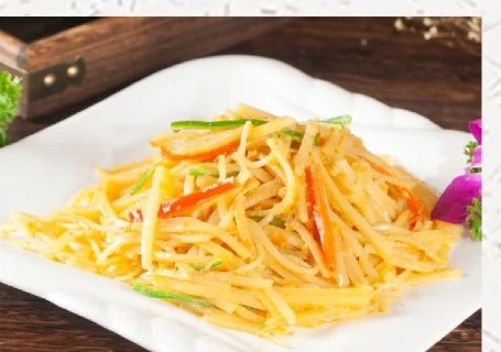 柠檬土豆丝成菜图