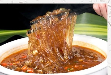 南粉牛肉沫成菜图